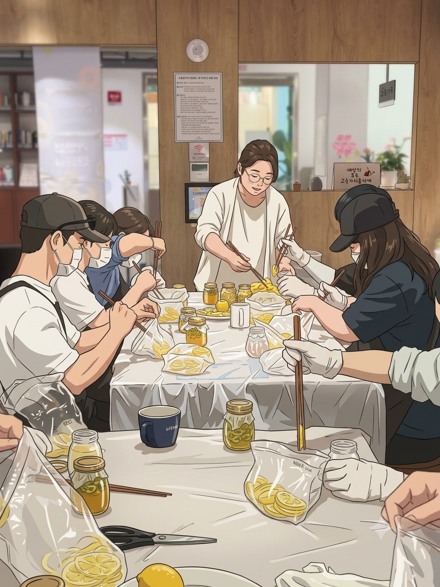 공간 프로그램(과일청 만들기)