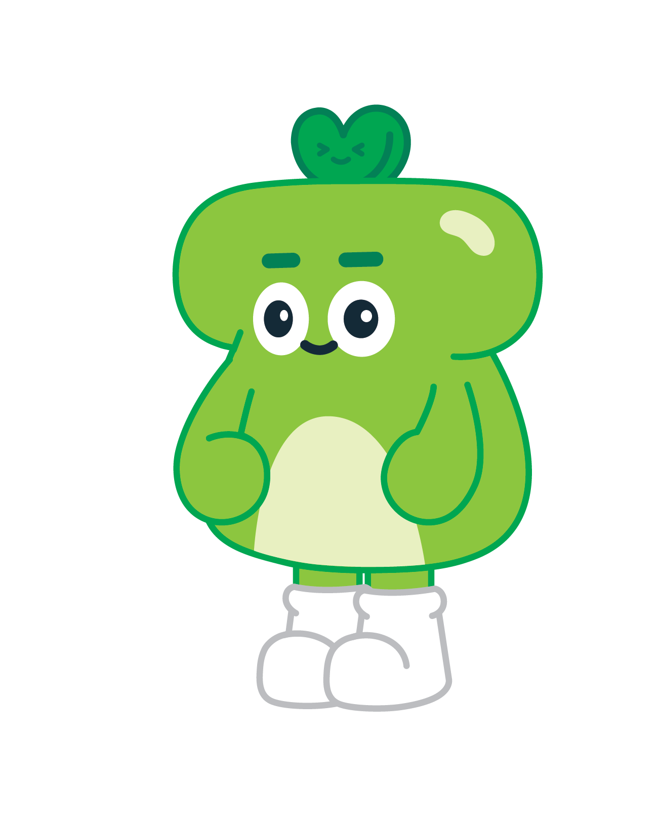 새싹이 옆모습