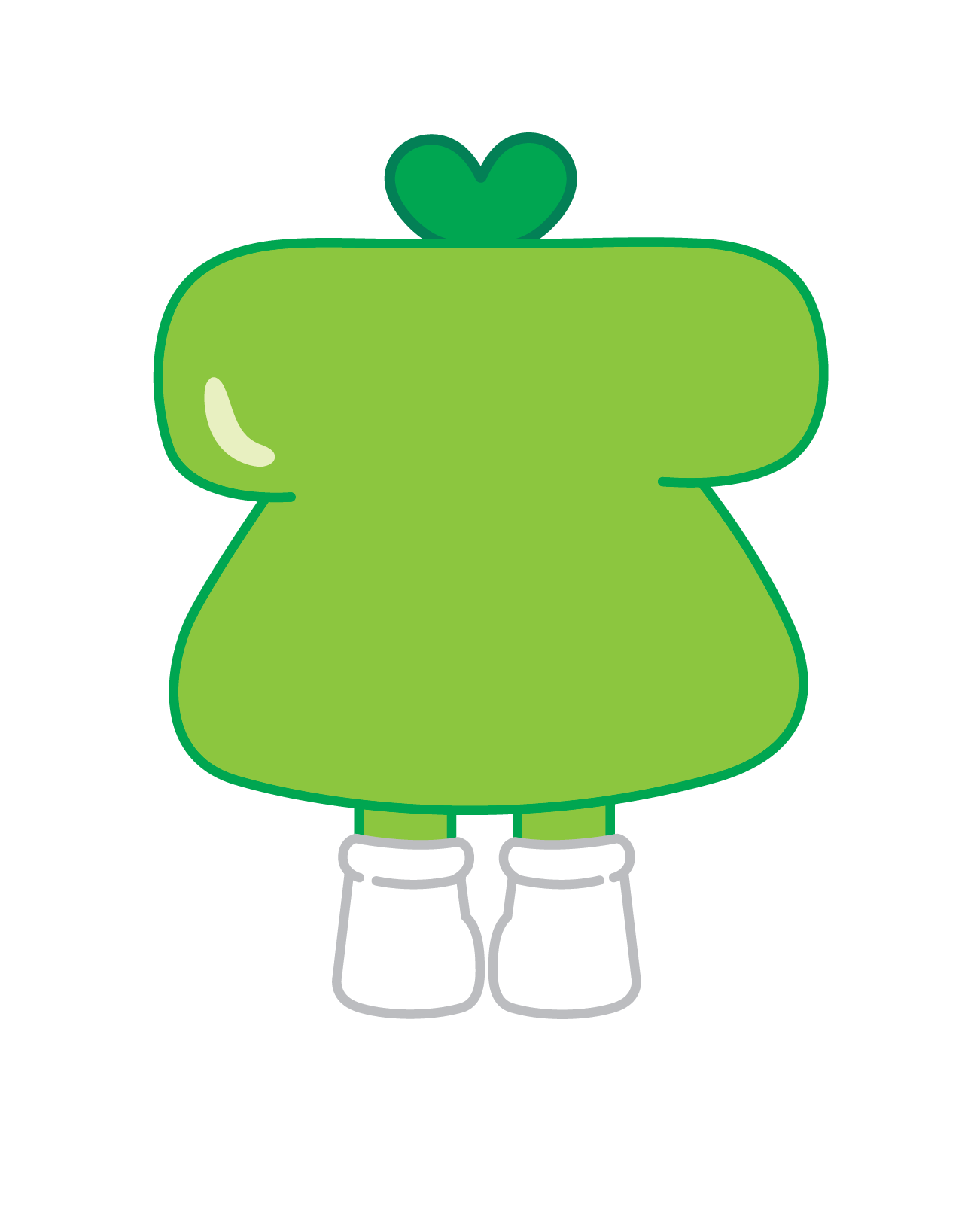 새싹이 뒷모습